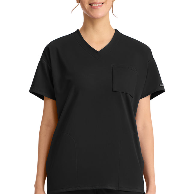 Cherokee Achieve Women's 3 Pocket V-Neck Tunic CK863 - Black