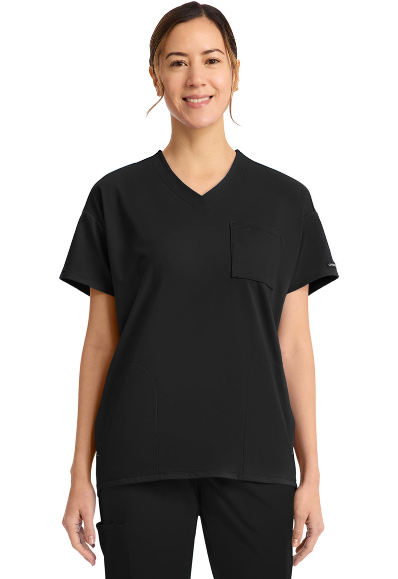 Cherokee Achieve Women's 3 Pocket V-Neck Tunic CK863 - Black