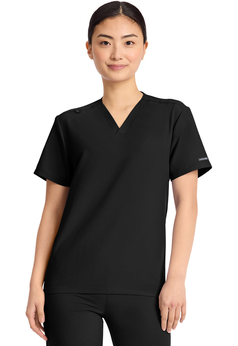 Cherokee Workwear Originals Ultra V-Neck No Pocket Top CK869A - Black