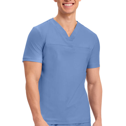 Cherokee Form Men's Tuckable V-Neck Top CK885 - Ciel Blue