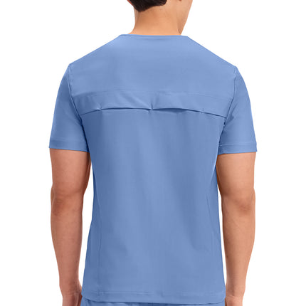 Cherokee Form Men's Tuckable V-Neck Top CK885 - Ciel Blue