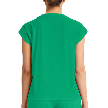 Cherokee Achieve Women's 1-Pocket Crew Neck Top CK936 - Green Apple