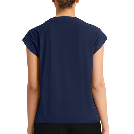 Cherokee Achieve Women's 1-Pocket Crew Neck Top CK936 - Navy