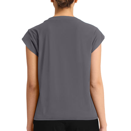 Cherokee Achieve Women's 1-Pocket Crew Neck Top CK936 - Pewter