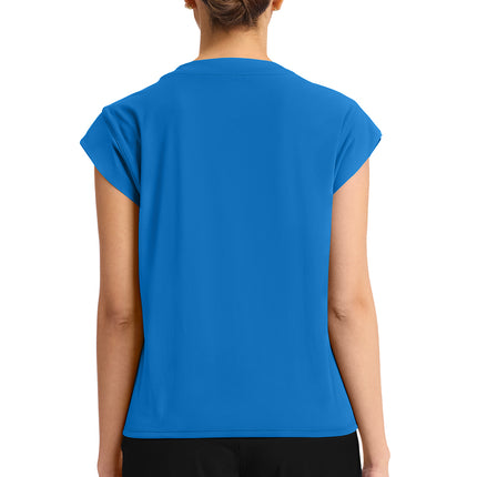Cherokee Achieve Women's 1-Pocket Crew Neck Top CK936 - True blue