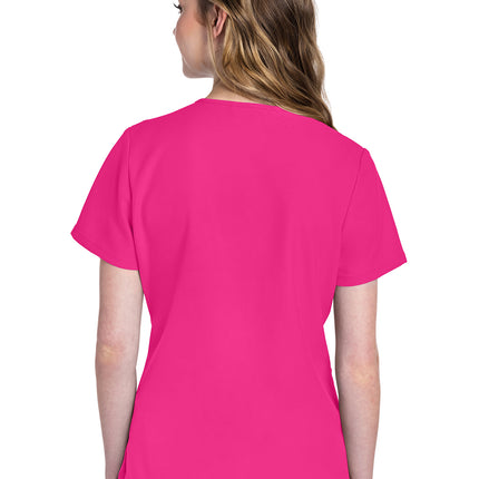 Cherokee Workwear Originals Ultra V-Neck Top CK953A - Electric Pink