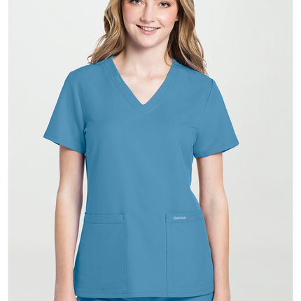 Cherokee Workwear Originals Ultra V-Neck Top CK953A - Heritage Blue