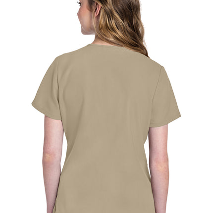 Cherokee Workwear Originals Ultra V-Neck Top CK953A - Khaki
