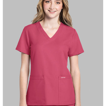 Cherokee Workwear Originals Ultra V-Neck Top CK953A - Rapture Rose