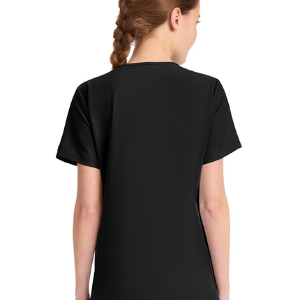 Cherokee Workwear Originals Ultra Women's Tuck-in V-Neck Top CK954A - Black