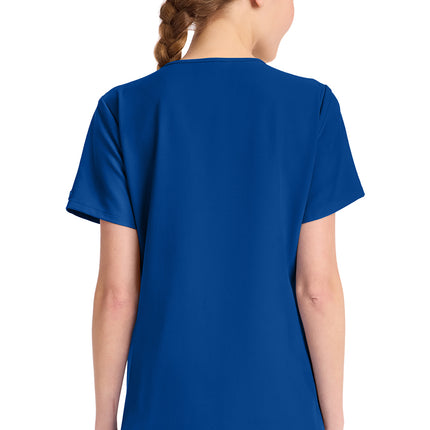 Cherokee Workwear Originals Ultra Women's Tuck-in V-Neck Top CK954A - Galaxy Blue