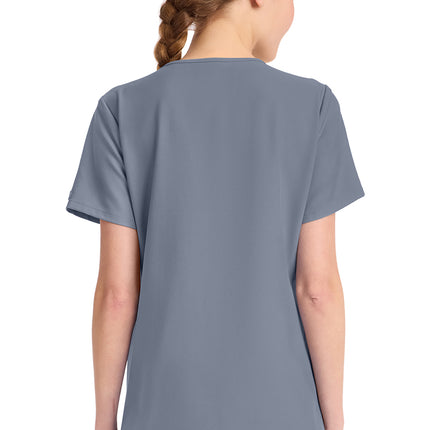 Cherokee Workwear Originals Ultra Women's Tuck-in V-Neck Top CK954A - Grey