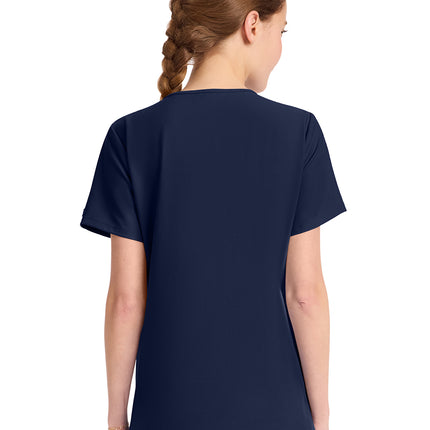 Cherokee Workwear Originals Ultra Women's Tuck-in V-Neck Top CK954A - Navy