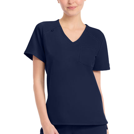 Cherokee Workwear Originals Ultra Women's Tuck-in V-Neck Top CK954A - Navy