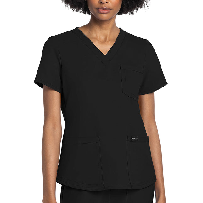 Cherokee Workwear Originals Ultra V-Neck Top CK961A - Black
