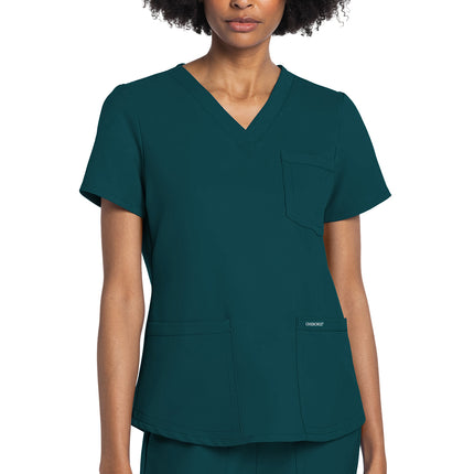 Cherokee Workwear Originals Ultra V-Neck Top CK961A - Caribbean Blue