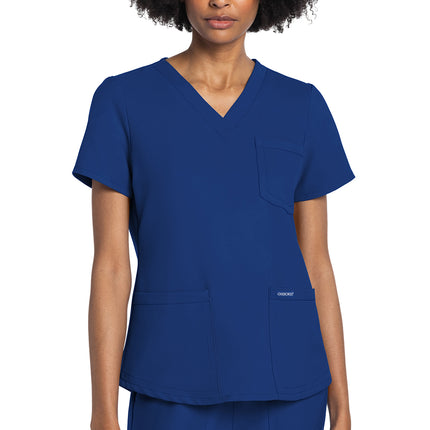 Cherokee Workwear Originals Ultra V-Neck Top CK961A - Galaxy Blue