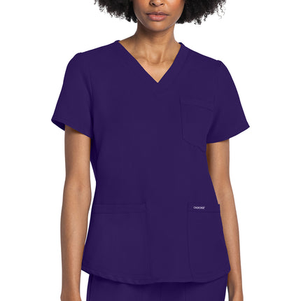 Cherokee Workwear Originals Ultra V-Neck Top CK961A - Grape