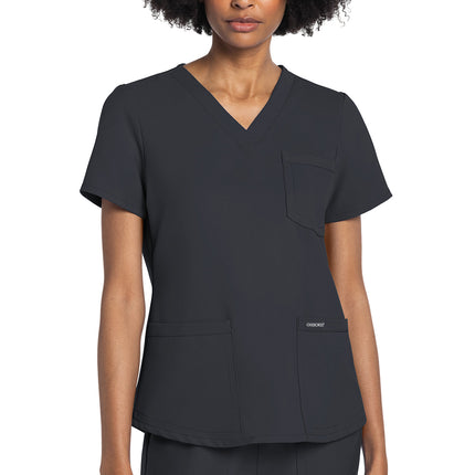 Cherokee Workwear Originals Ultra V-Neck Top CK961A - Pewter