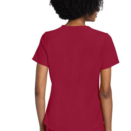 Cherokee Workwear Originals Ultra V-Neck Top CK961A - RED