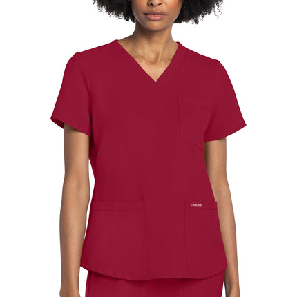 Cherokee Workwear Originals Ultra V-Neck Top CK961A - RED