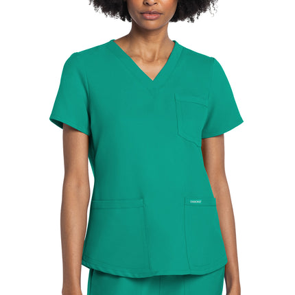 Cherokee Workwear Originals Ultra V-Neck Top CK961A - Teal Blue