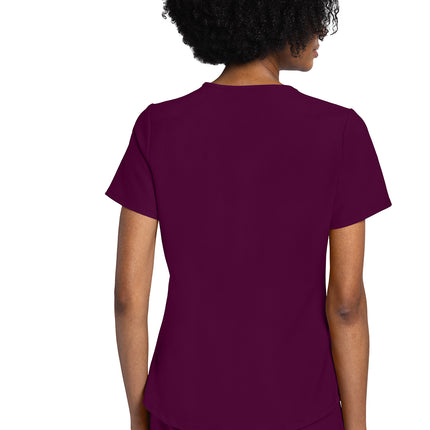 Cherokee Workwear Originals Ultra V-Neck Top CK961A - Wine