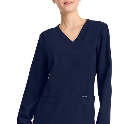 Cherokee Workwear Originals Ultra Long Sleeve Modesty Top CK962A - Navy