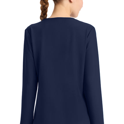 Cherokee Workwear Originals Ultra Long Sleeve Modesty Top CK962A - Navy