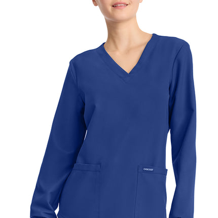 Cherokee Workwear Originals Ultra Long Sleeve Modesty Top CK962A - Royal
