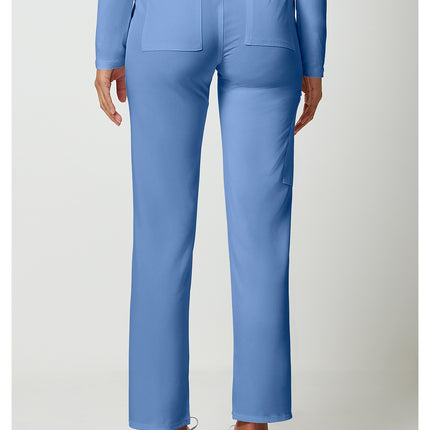 Cherokee Allura Mid Rise Drawstring Tapered Leg Pant CKA184 - Ciel Blue