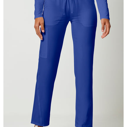 Cherokee Allura Mid Rise Drawstring Tapered Leg Pant CKA184 - Galaxy Blue