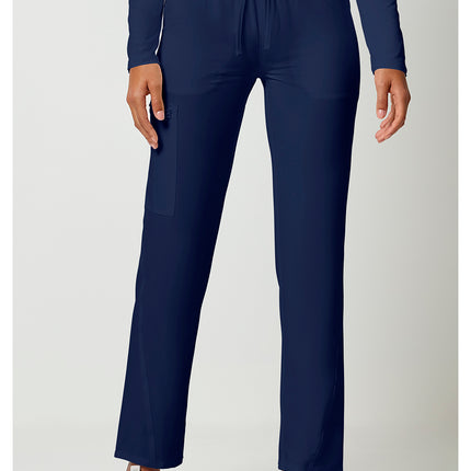 Cherokee Allura Mid Rise Drawstring Tapered Leg Pant CKA184 - Navy