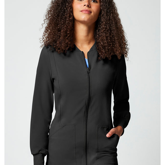 Cherokee Allura Zip Front Jacket CKA384 - Black