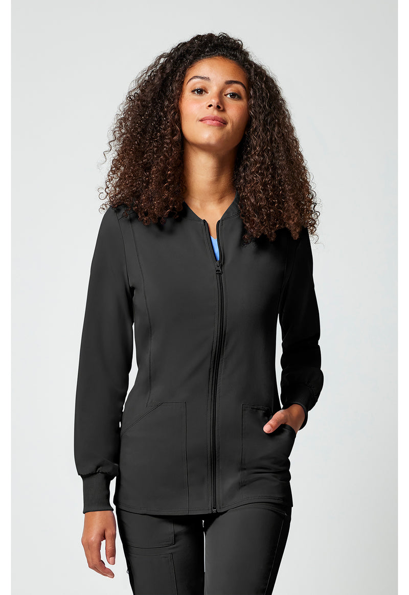 Cherokee Allura Zip Front Jacket CKA384 - Black