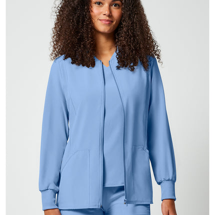 Cherokee Allura Zip Front Jacket CKA384 - Ciel Blue