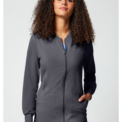 Cherokee Allura Zip Front Jacket CKA384 - Pewter
