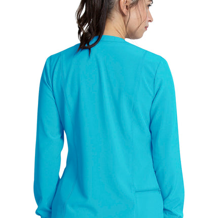 Cherokee Allura Zip Front Jacket CKA384 - Teal Blue