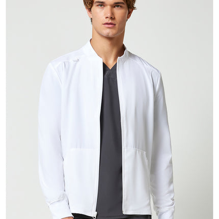 Cherokee Allura Men's Zip Front Jacket CKA387 - White