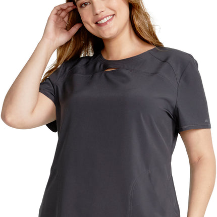 Cherokee Allura Round Neck top CKA672 - Pewter