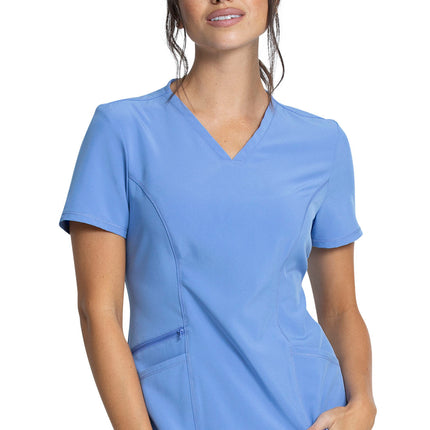 Cherokee Allura V-Neck Top CKA684 - Ciel Blue