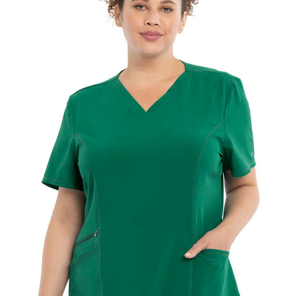 Cherokee Allura V-Neck Top CKA684 - Hunter Green