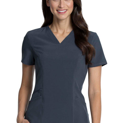 Cherokee Allura V-Neck Top CKA684 - Pewter
