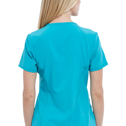 Cherokee Allura V-Neck Top CKA684 - Teal Blue