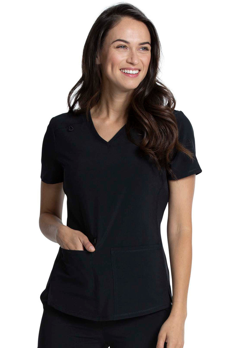 Cherokee Allura V-Neck Top CKA685 - Black