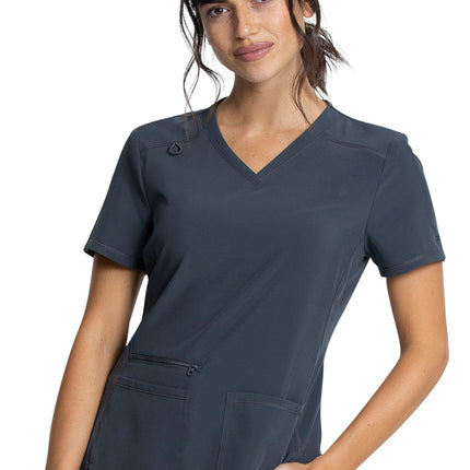 Cherokee Allura V-Neck Top CKA685 - Pewter