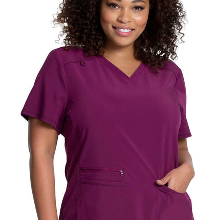Cherokee Allura V-Neck Top CKA685 - Wine