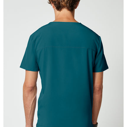 Cherokee Allura Men's V-Neck Top CKA686 - Caribbean Blue