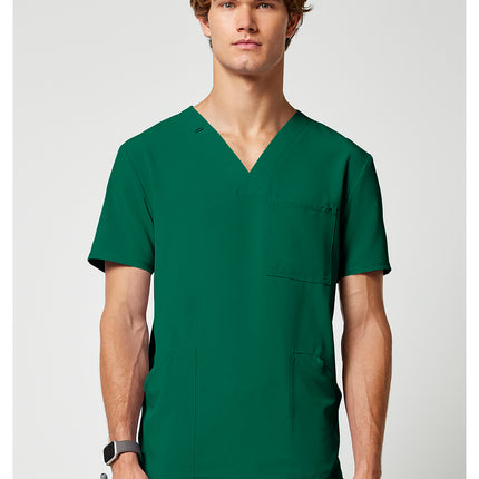 Cherokee Allura Men's V-Neck Top CKA686 - Hunter Green