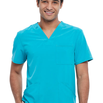 Cherokee Allura Men's V-Neck Top CKA686 - Teal Blue